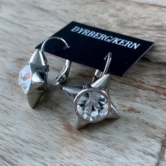 Dyrberg/Kern Starshine Swarovski crystal star earrings - Picture 4 of 6